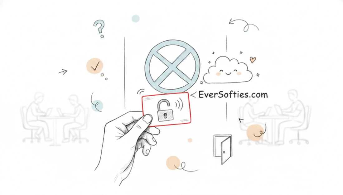 How to access EverSofties when the site shows a password block visual summary